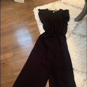 Never worn black wide leg jumpsuit/romper
